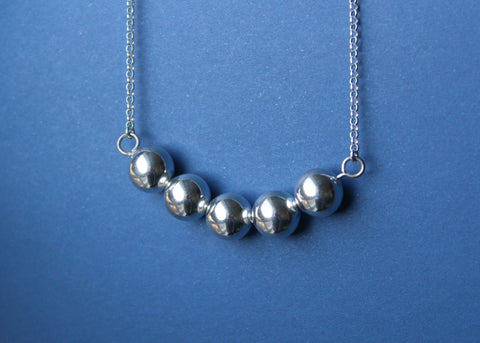 Silver Bauble Necklace