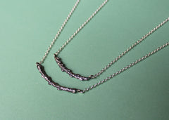 Cedar Twig necklace 1 in sterling silver