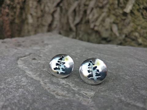 Coniferous stud earrings