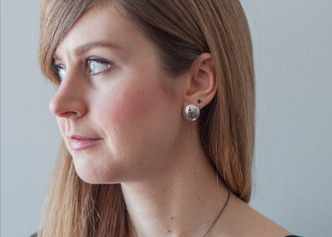 Spruce Tree stud earrings