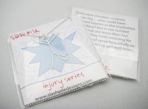Injury Series - Broken Foot/Leg/Ankle Necklace