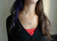 Alcohol Molecule Necklace - CH3CH2OH (coin style)