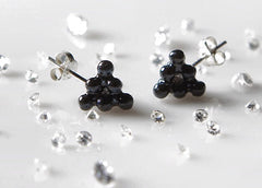 Diamond Molecule Stud Earrings--the affordable diamond earrings - C