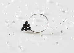 Diamond Molecule Ring--the affordable diamond ring - C