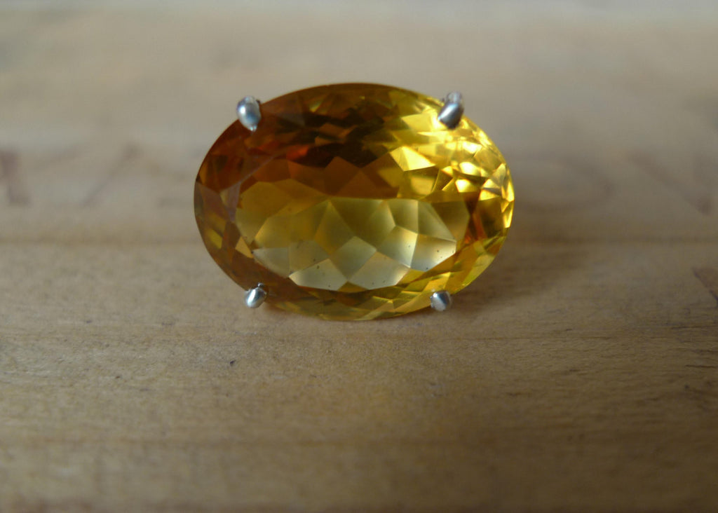 Showstopper Yellow Topaz Lost & Found Cocktail Ring - ready to ship size 6