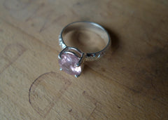 Pink Tourmaline Lost & Found Cocktail Ring - ready to ship size 6.25