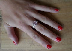 Pink Tourmaline Lost & Found Cocktail Ring - ready to ship size 6.25