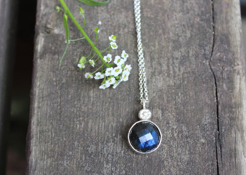 Moonbeam Necklace with Labradorite