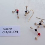 Alcohol Molecule Earrings