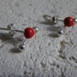 H2O Molecule Stud Earrings