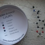 MDMA Molecule Necklace