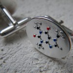 Caffeine Molecule Cufflinks