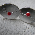 H2O Molecule Cufflinks